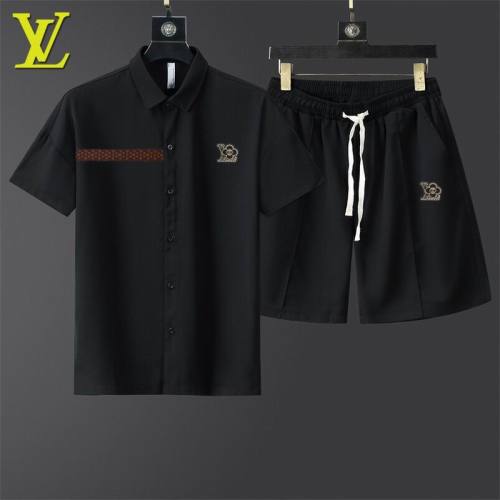 LV short sleeve men suit-357(M-XXXL)