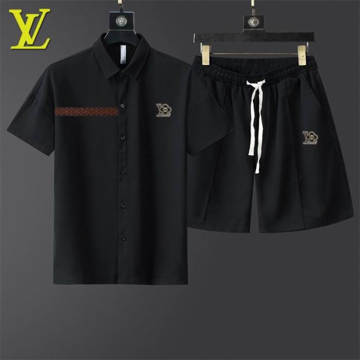 LV short sleeve men suit-357(M-XXXL)