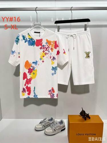 LV short sleeve men suit-356(S-XL)