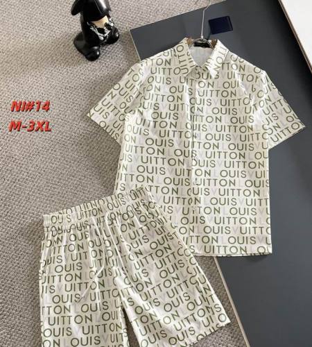 LV short sleeve men suit-326(M-XXXL)