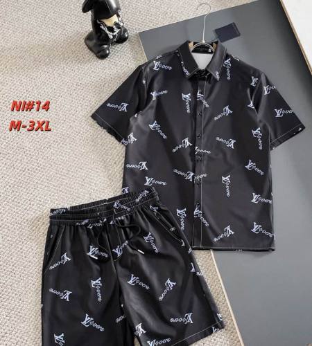 LV short sleeve men suit-299(M-XXXL)