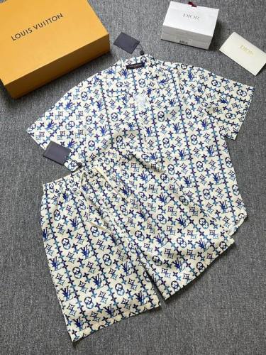 LV short sleeve men suit-343(S-XL)