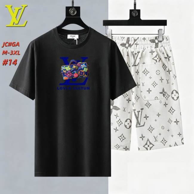 LV short sleeve men suit-314(M-XXXL)