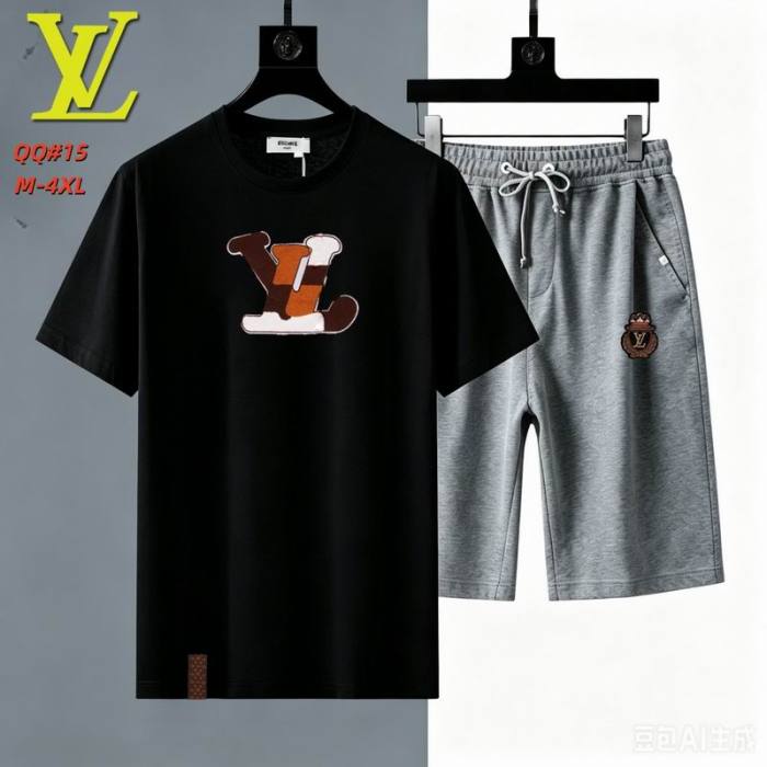 LV short sleeve men suit-338(M-XXXXL)