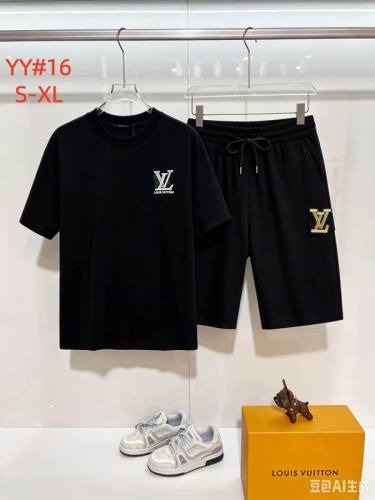 LV short sleeve men suit-344(S-XL)