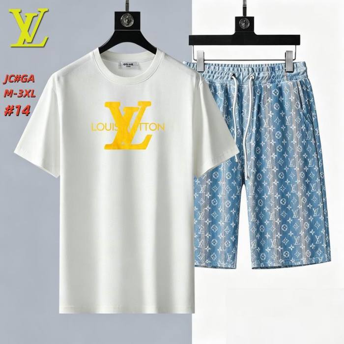 LV short sleeve men suit-323(M-XXXL)