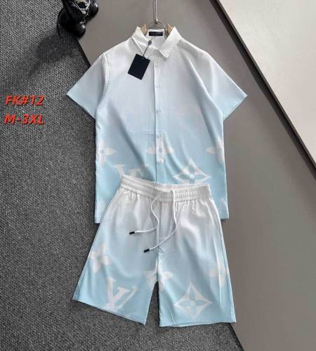 LV short sleeve men suit-303(M-XXXL)