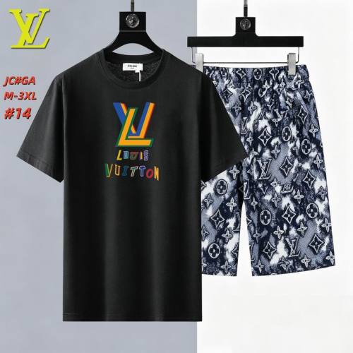 LV short sleeve men suit-320(M-XXXL)