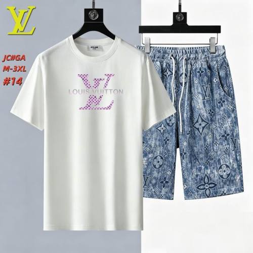LV short sleeve men suit-317(M-XXXL)