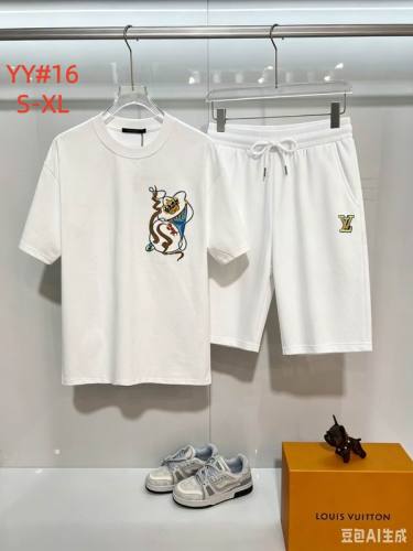 LV short sleeve men suit-348(S-XL)