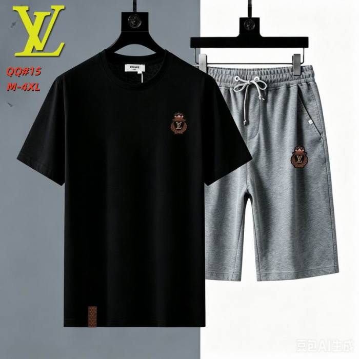 LV short sleeve men suit-335(M-XXXXL)