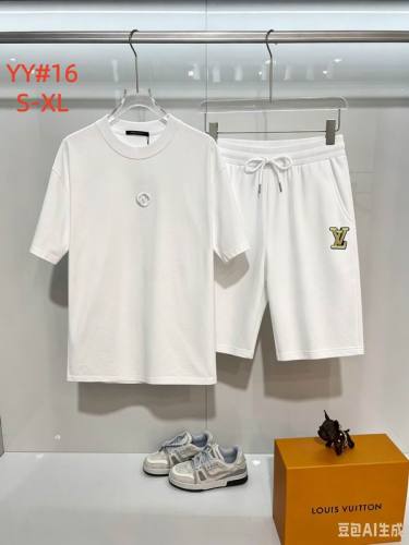 LV short sleeve men suit-352(S-XL)
