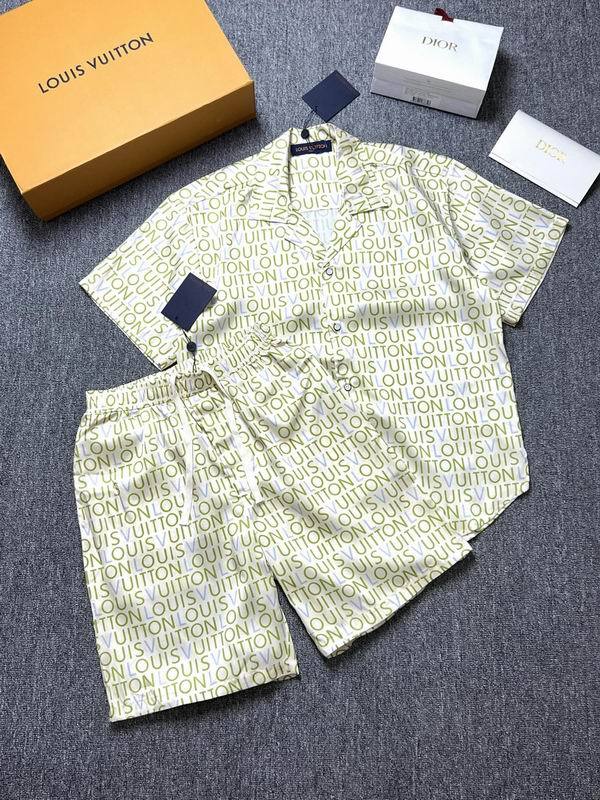 LV short sleeve men suit-342(S-XL)
