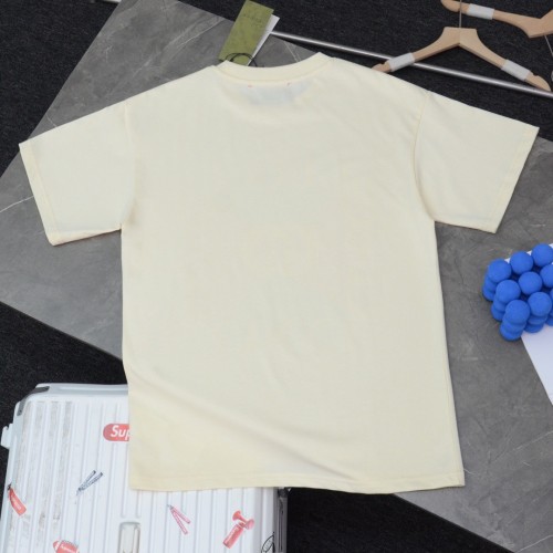 1:1 quality version Red and green radiating monogram print tee