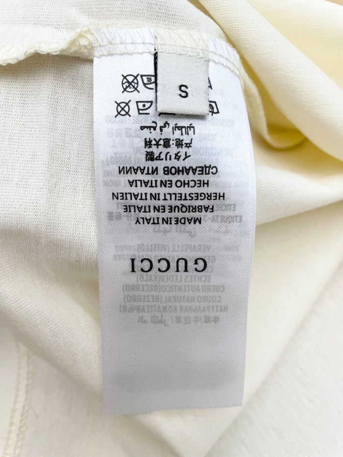 1:1 quality version Mirror letter short-sleeved T-shirt 2 colors