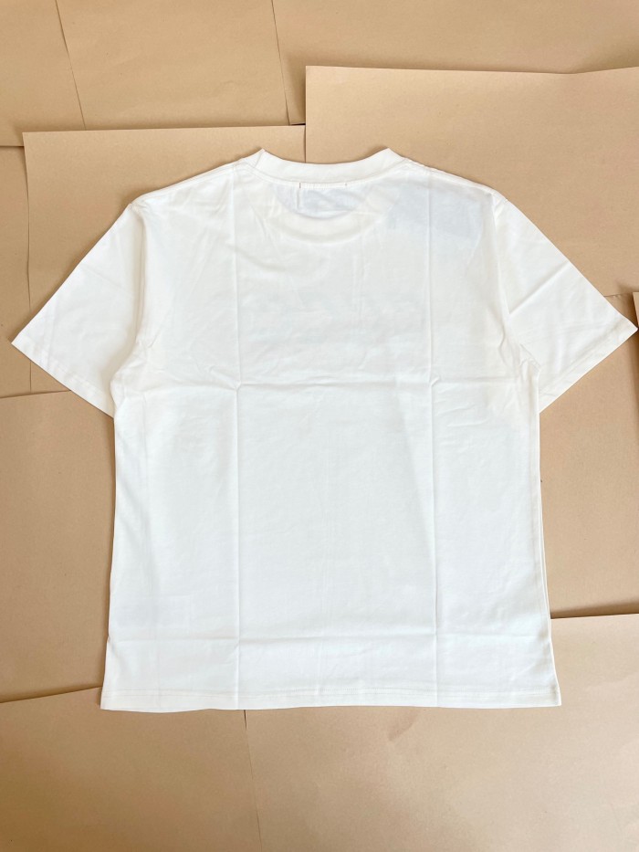 1:1 quality version Mirror letter short-sleeved T-shirt 2 colors