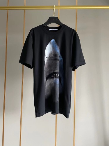 1:1 quality version Classic Shark Print Short Sleeve