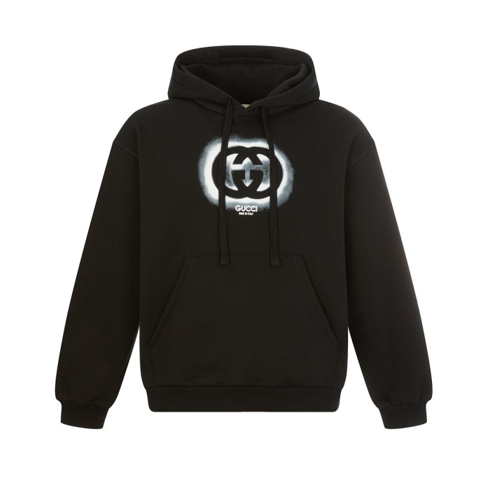 :1 quality version Knitted Cotton Hooded Sweatshirt
