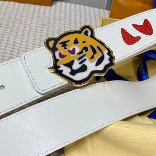 1:1 quality version Tiger Head Red Letter Belt