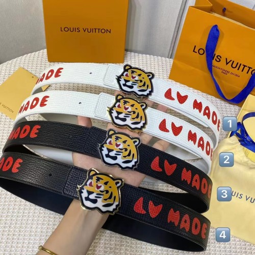 1:1 quality version Tiger Head Red Letter Belt