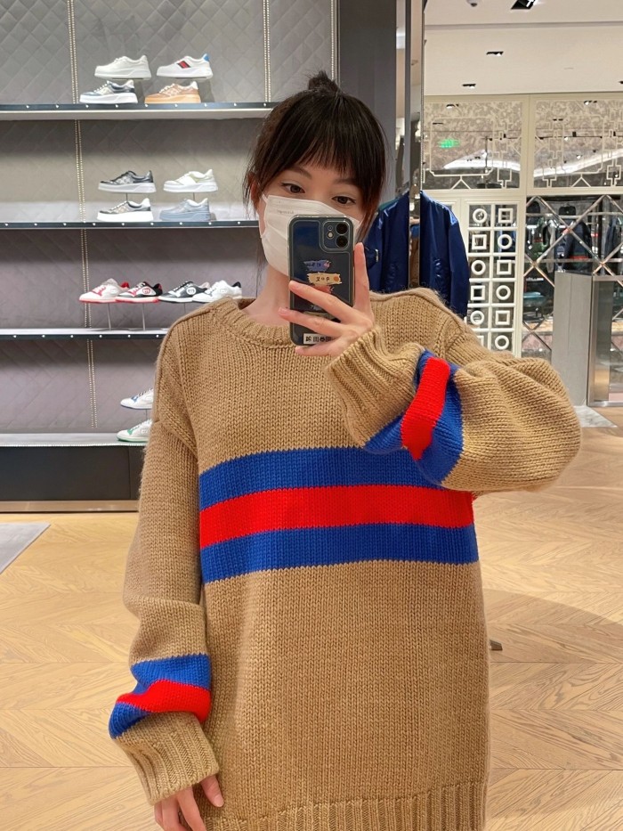 1:1 quality version YR Ribbon Appliqué Blend Knit Sweater