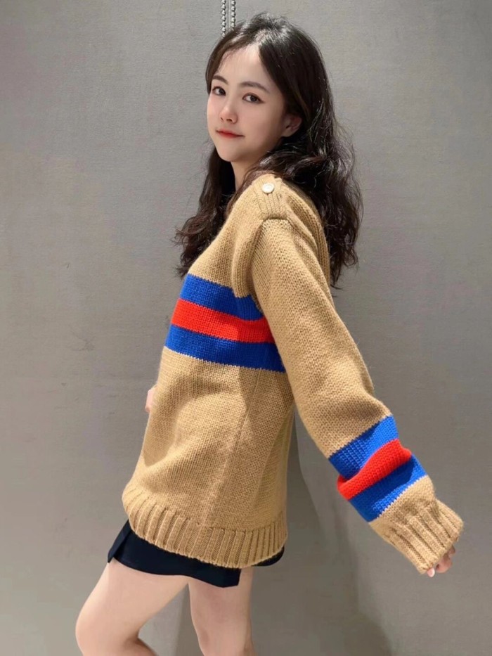 1:1 quality version YR Ribbon Appliqué Blend Knit Sweater