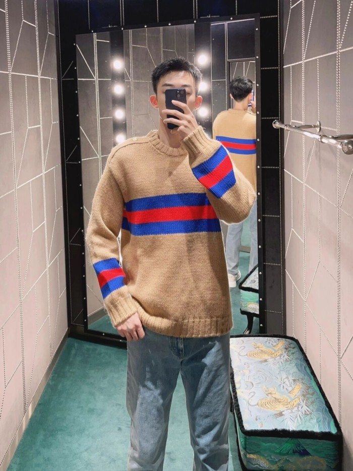 1:1 quality version YR Ribbon Appliqué Blend Knit Sweater