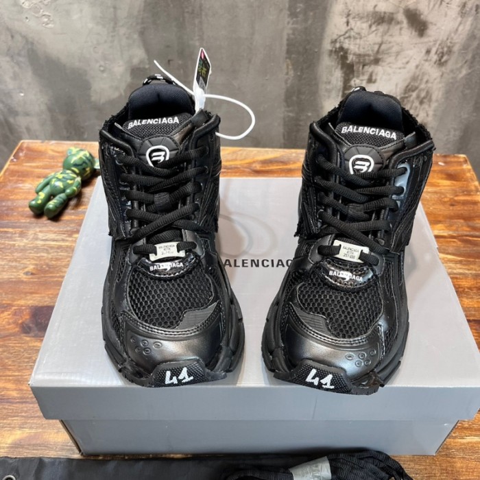 1:1 quality version Trendy patent leather high top tennis shoes