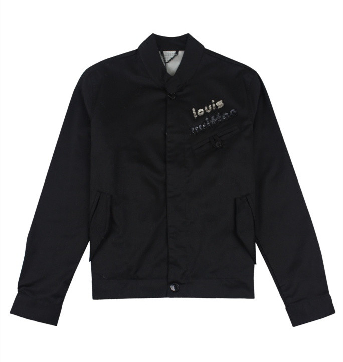 1:1 quality version  Beaded Monogram Stand-Up Jacket Coat