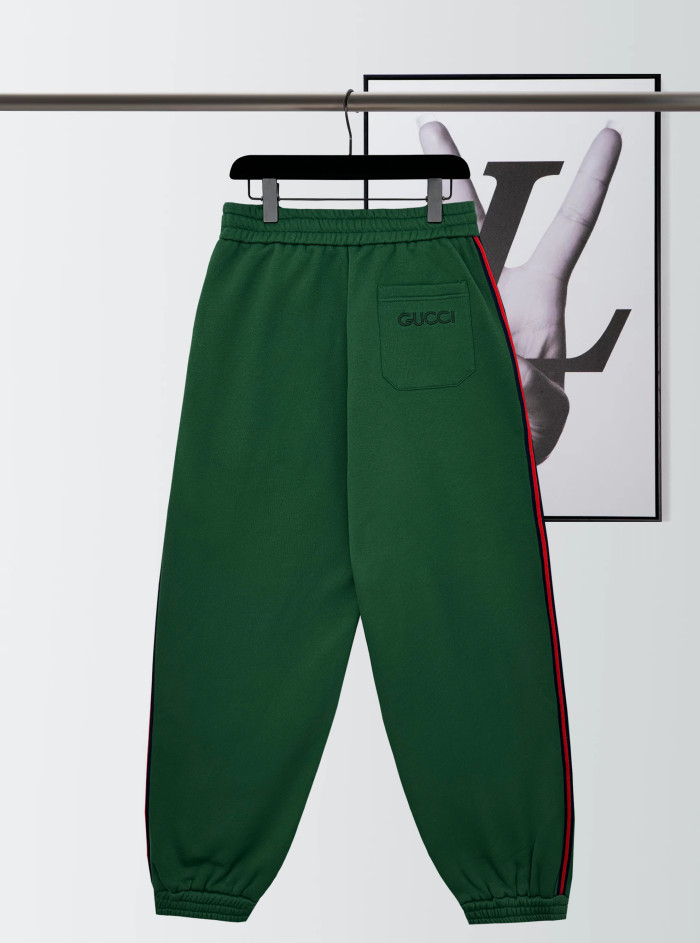 1:1 quality version Webbing Knit Cotton Track Pants