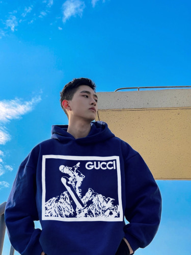 1:1 quality version YR Snowboard Printed Knit Cotton Hoodie