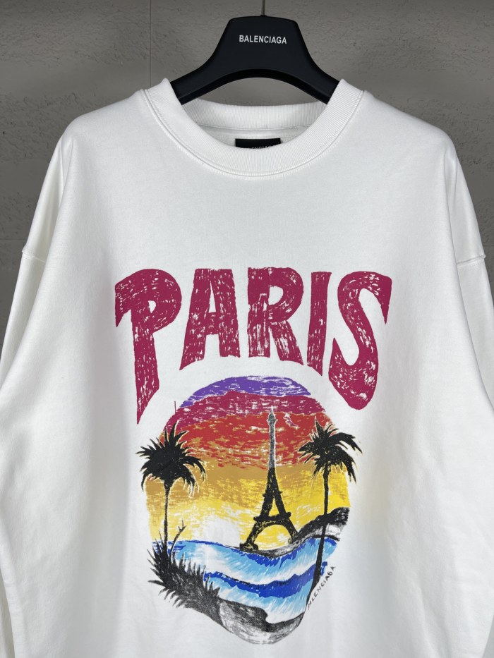 YR Hawaiian Sunset Coconut Tower Crew Neck Sweatshirt