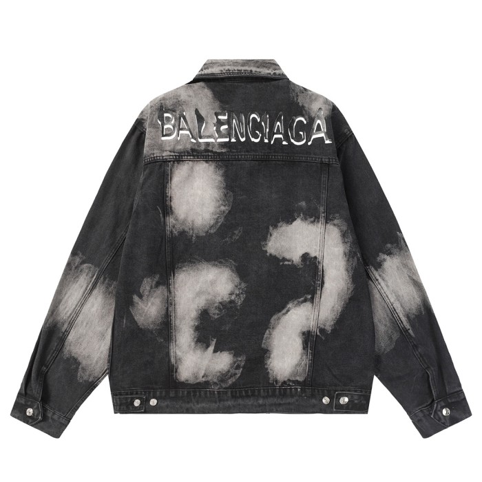 Spoof Graffiti Denim Jacket