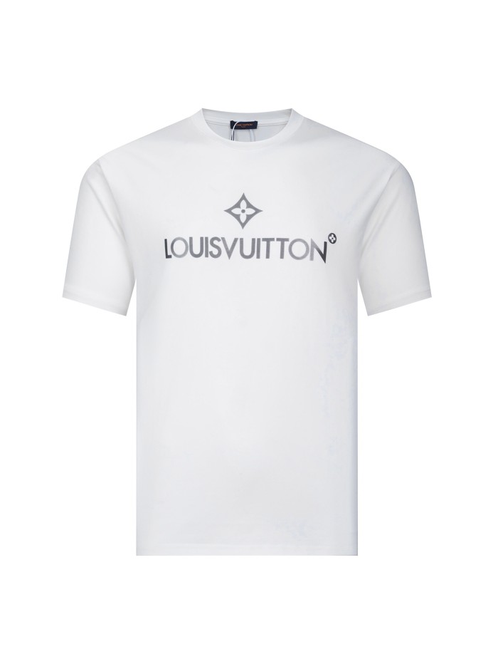Classic Letter Silicone Print Short Sleeve Tee 3 colors