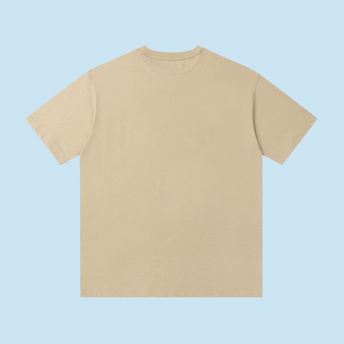 Chest Zipper Pocket Patchwork Short Sleeve Tee 2 colors