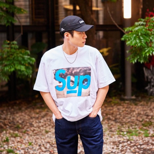Faces English print co-branded t-shirt 2 colors
