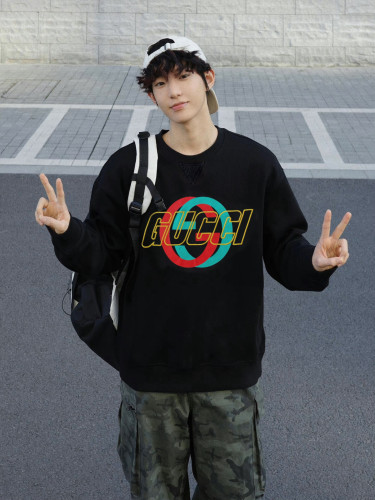 1:1 quality version Embroidered cotton jersey sweater