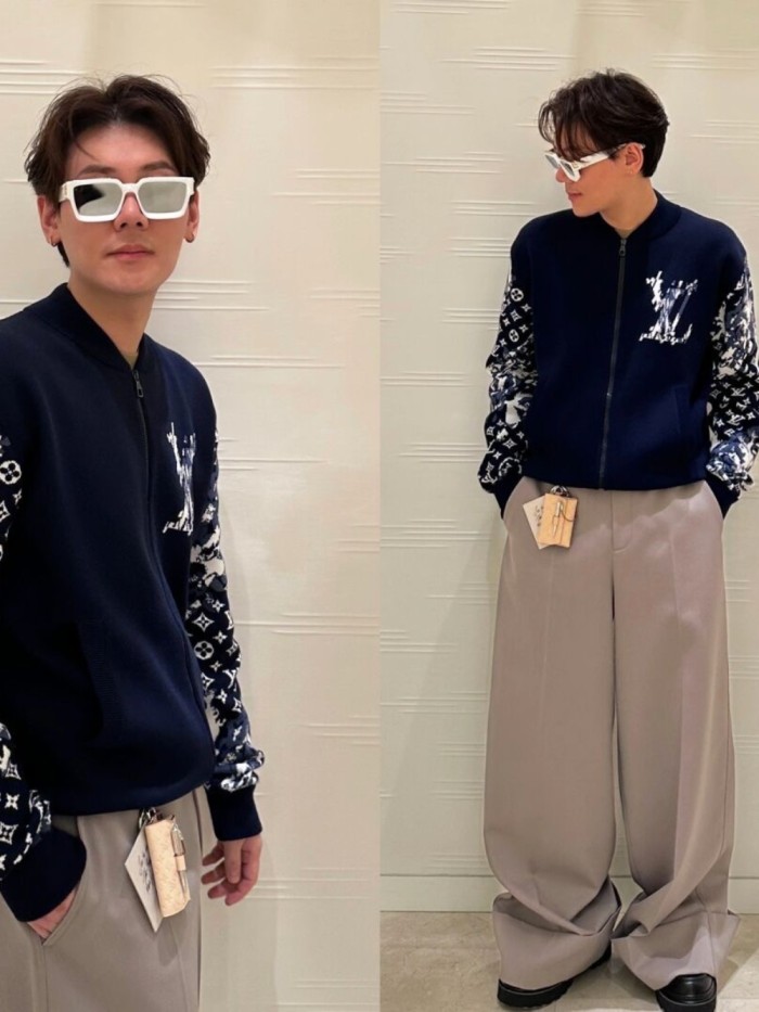 1:1 quality version Woolen jacket with zipper drawstring