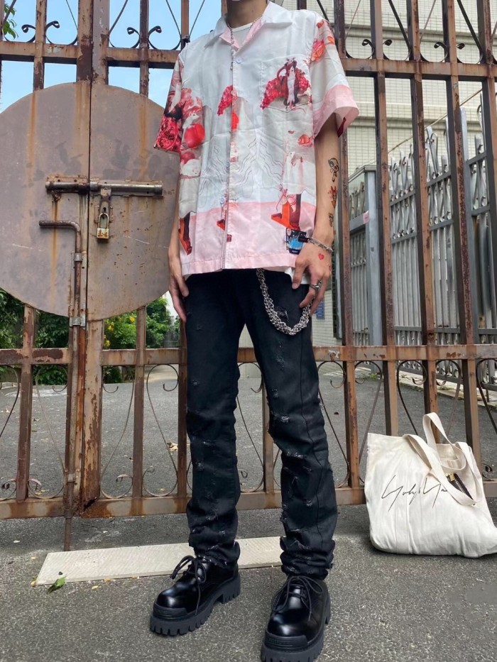 Fruit Feast Pointed Collar Shirt
