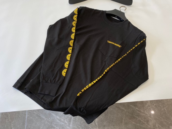 1:1 quality version Gold Disc Cross Long Sleeve T-shirt 2 colors