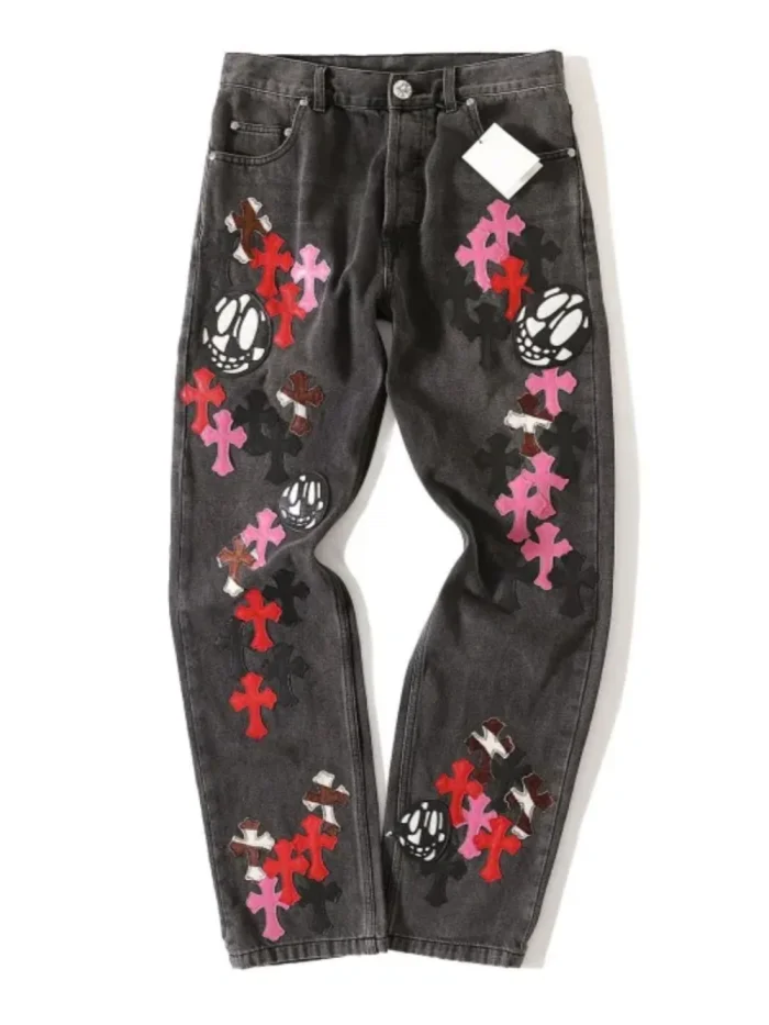 1:1 quality version Cross-patch jeans