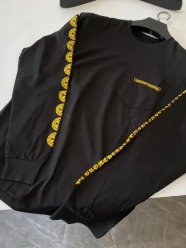 1:1 quality version Gold Disc Cross Long Sleeve T-shirt 2 colors