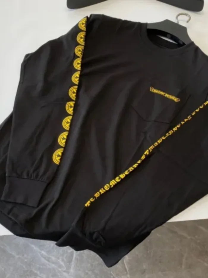 1:1 quality version Gold Disc Cross Long Sleeve T-shirt 2 colors