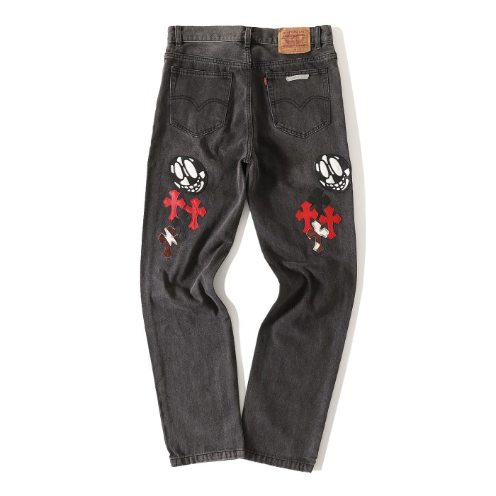 1:1 quality version Cross-patch jeans