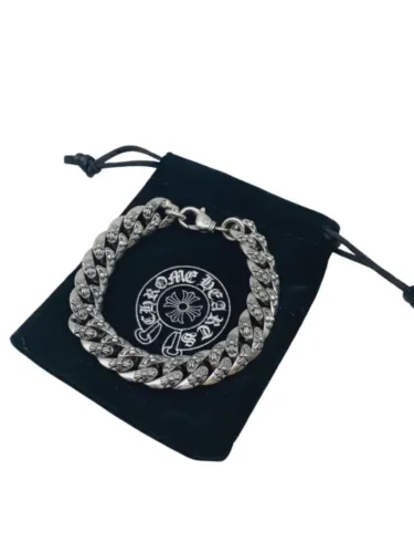 Cross Engraved Lobster Clasp Bracelet