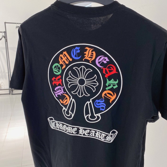 1:1 quality version Three-color Embroidery Cross Scroll tee 2 colors