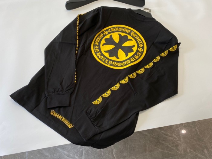 1:1 quality version Gold Disc Cross Long Sleeve T-shirt 2 colors