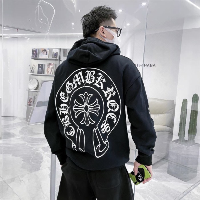 1:1 quality version Embroidered Scout flower logo Incomplete horseshoe hoodie