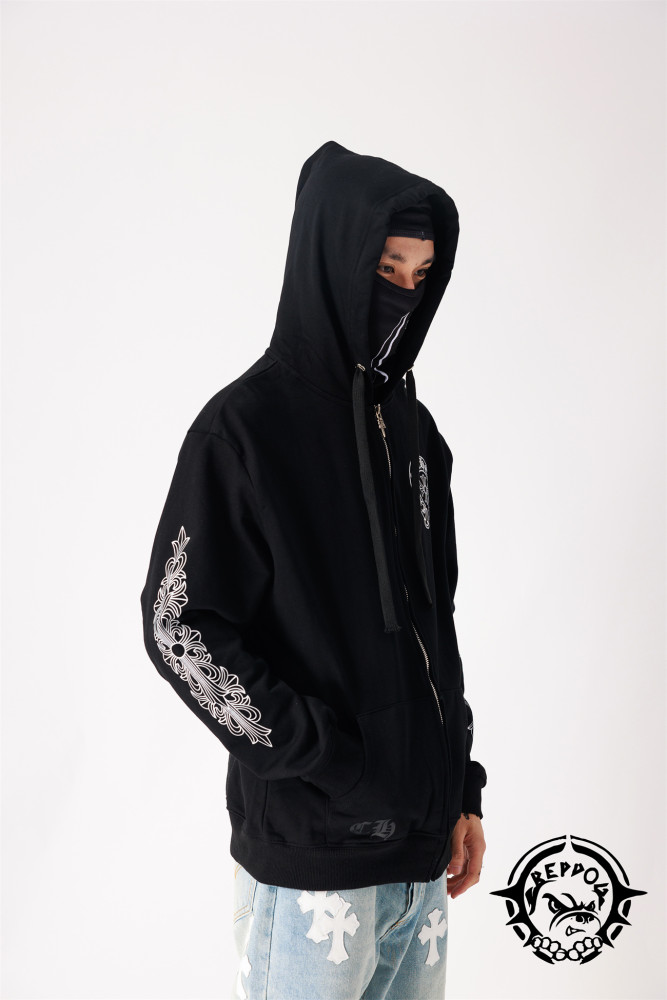  Malibu limited horseshoe print zipper hoodie