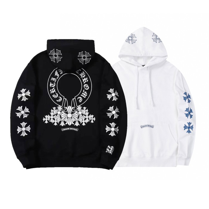  Horseshoe Cross Sanskrit Hooded Sweatshirt 2 colors